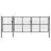 Mesh Garden Gate Anthracite 400x175 cm Galvanised Steel