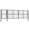 Mesh Garden Gate Anthracite 500x175 cm Galvanised Steel