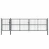 Mesh Garden Gate Anthracite 500x175 cm Galvanised Steel