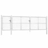 Mesh Garden Gate Silver 500x175 cm Galvanised Steel