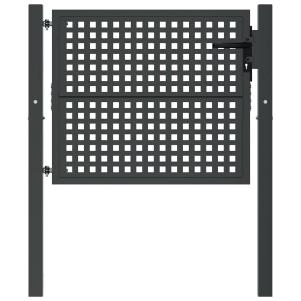 Garden Gate Anthracite 105x75 cm Steel