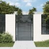 Garden Gate Anthracite 105x125 cm Steel