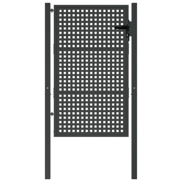 Garden Gate Anthracite 105x150 cm Steel