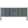 Garden Gate Anthracite 300x125 cm Steel