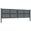 Garden Gate Anthracite 400x125 cm Steel
