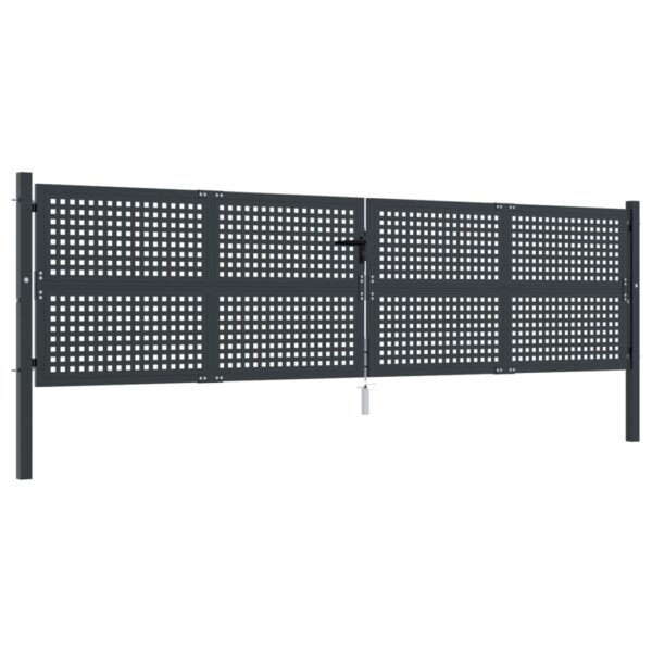 Garden Gate Anthracite 400x150 cm Steel