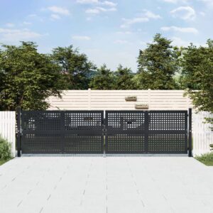 Garden Gate Anthracite 400x150 cm Steel