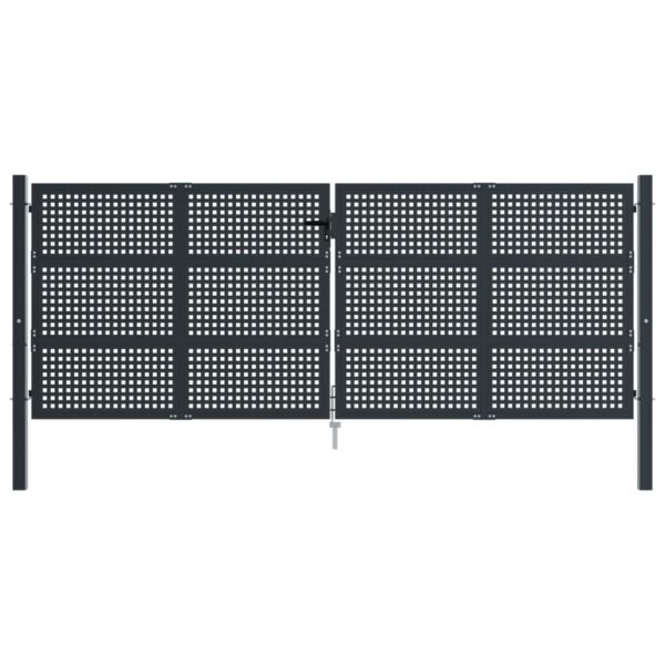 Garden Gate Anthracite 400x175 cm Steel