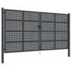 Garden Gate Anthracite 400x225 cm Steel