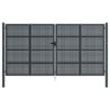 Garden Gate Anthracite 400x225 cm Steel