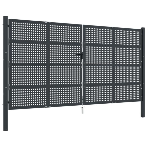Garden Gate Anthracite 400x250 cm Steel