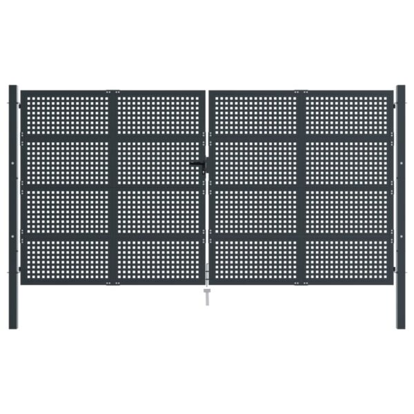 Garden Gate Anthracite 400x250 cm Steel