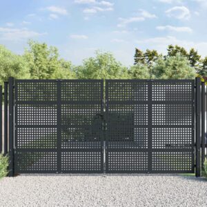 Garden Gate Anthracite 400x250 cm Steel