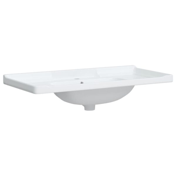 Bathroom Sink White 100x48x23 cm Rectangular Ceramic