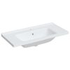 Bathroom Sink White 100x48x19.5 cm Rectangular Ceramic