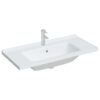 Bathroom Sink White 100x48x19.5 cm Rectangular Ceramic