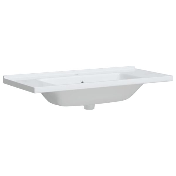 Bathroom Sink White 100x48x19.5 cm Rectangular Ceramic