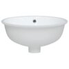 Bathroom Sink White 37x31x17.5 cm Oval Ceramic