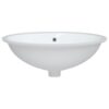 Bathroom Sink White 56x41x20 cm Oval Ceramic