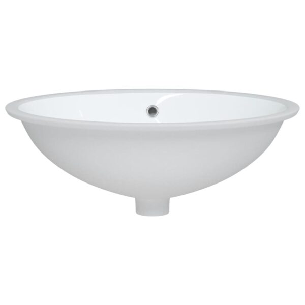 Bathroom Sink White 56x41x20 cm Oval Ceramic
