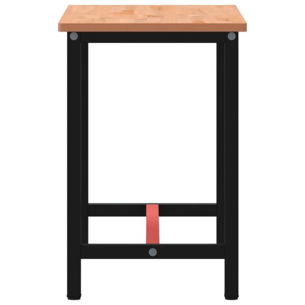 Workbench 115x55x81.5 cm Solid Wood Beech and Metal