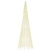 LED Christmas Tree on Flagpole 1534 LEDs Warm White 500 cm