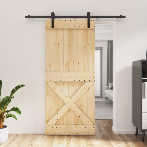 8721012080379_m_en_hd_1.jpg Sliding Door with Hardware Set 90x210 cm Solid Wood Pine