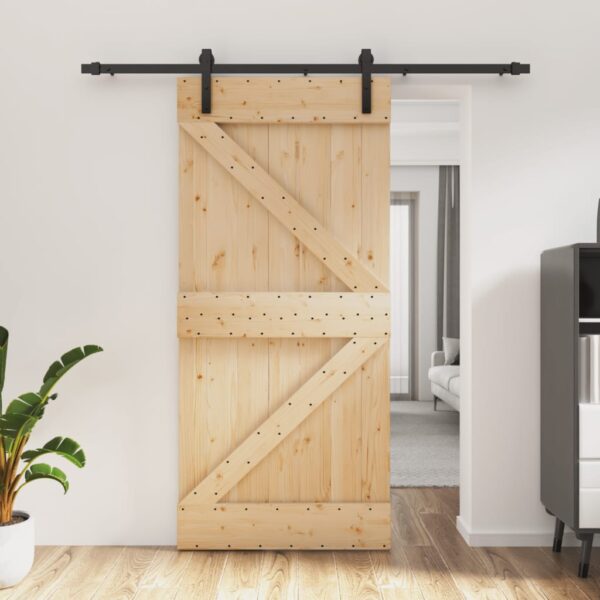 8721012080409_m_en_hd_1.jpg Sliding Door with Hardware Set 95x210 cm Solid Wood Pine