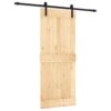 8721012080430_a_en_hd_1.jpg Sliding Door with Hardware Set 85x210 cm Solid Wood Pine