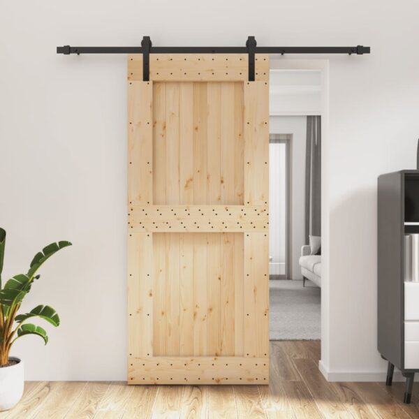 8721012080508_m_en_hd_1.jpg Sliding Door with Hardware Set 90x210 cm Solid Wood Pine