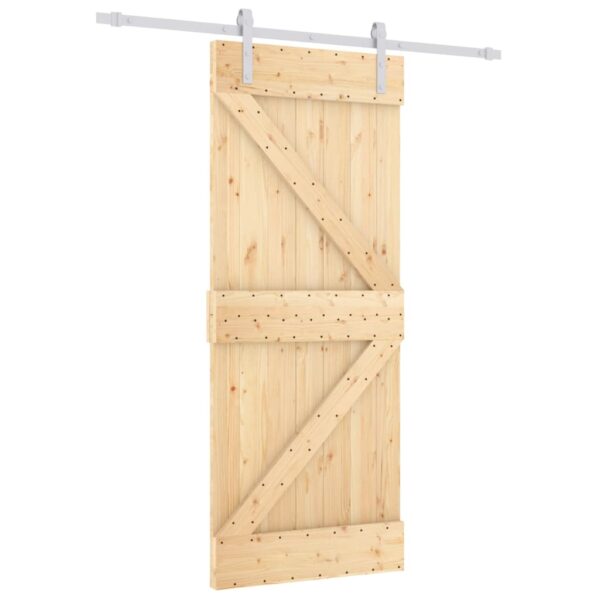8721012080607_a_en_hd_1.jpg Sliding Door with Hardware Set 85x210 cm Solid Wood Pine