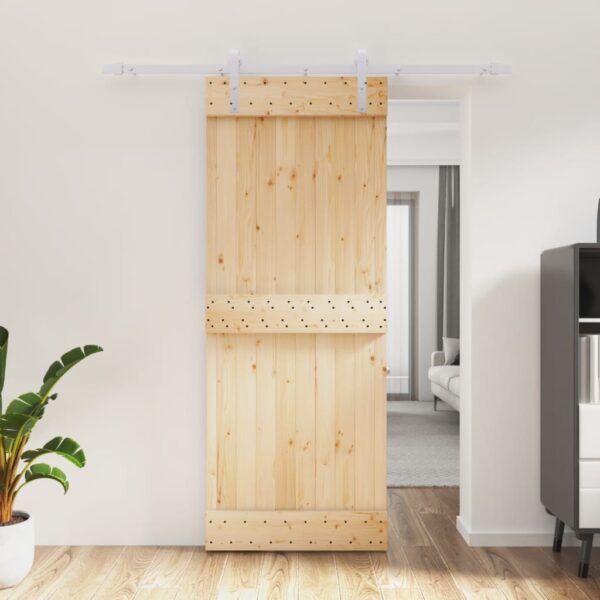 8721012080645_m_en_hd_1.jpg Sliding Door with Hardware Set 80x210 cm Solid Wood Pine