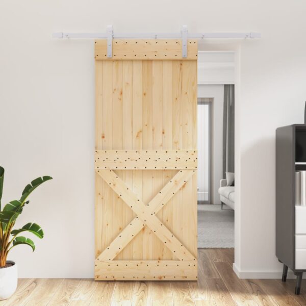 8721012080744_m_en_hd_1.jpg Sliding Door with Hardware Set 90x210 cm Solid Wood Pine