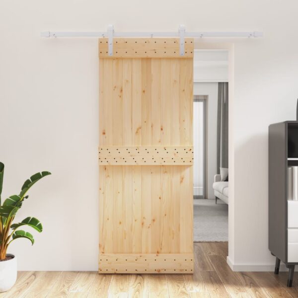 8721012080836_m_en_hd_1.jpg Sliding Door with Hardware Set 85x210 cm Solid Wood Pine