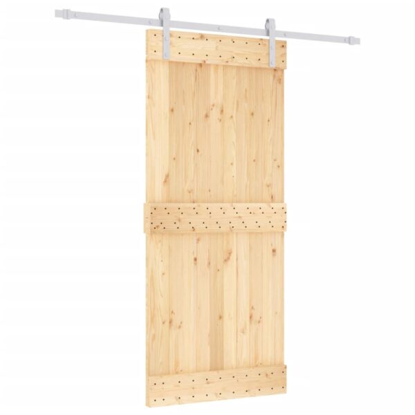 8721012080843_a_en_hd_1.jpg Sliding Door with Hardware Set 90x210 cm Solid Wood Pine