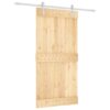 8721012080867_a_en_hd_1.jpg Sliding Door with Hardware Set 100x210 cm Solid Wood Pine
