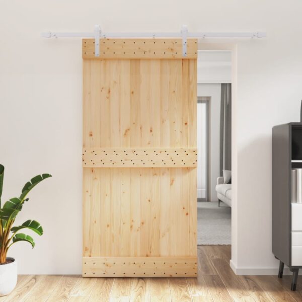 8721012080867_m_en_hd_1.jpg Sliding Door with Hardware Set 100x210 cm Solid Wood Pine