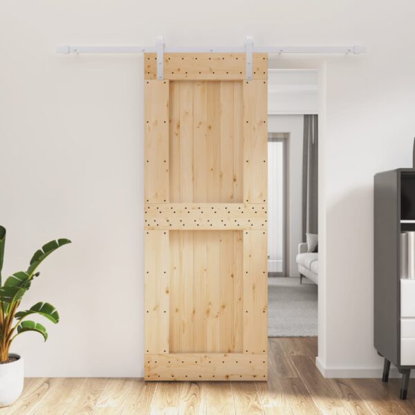 8721012080881_m_en_hd_1.jpg Sliding Door with Hardware Set 80x210 cm Solid Wood Pine