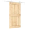 8721012080928_a_en_hd_1.jpg Sliding Door with Hardware Set 100x210 cm Solid Wood Pine