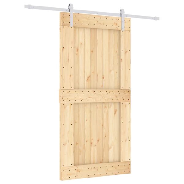 8721012080928_a_en_hd_1.jpg Sliding Door with Hardware Set 100x210 cm Solid Wood Pine