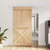 8721012080980_m_en_hd_1.jpg Sliding Door with Hardware Set 100x210 cm Solid Wood Pine