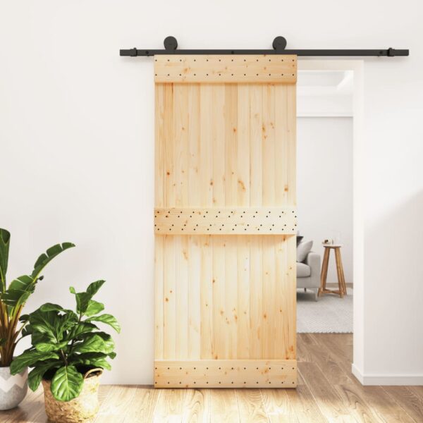 8721012081048_m_en_hd_1.jpg Sliding Door with Hardware Set 90x210 cm Solid Wood Pine