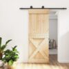 8721012081109_m_en_hd_1.jpg Sliding Door with Hardware Set 80x210 cm Solid Wood Pine
