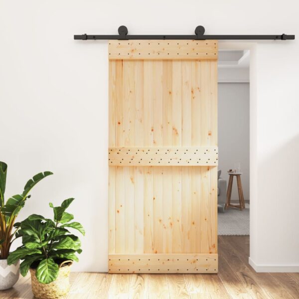 8721012081246_m_en_hd_1.jpg Sliding Door with Hardware Set 100x210 cm Solid Wood Pine