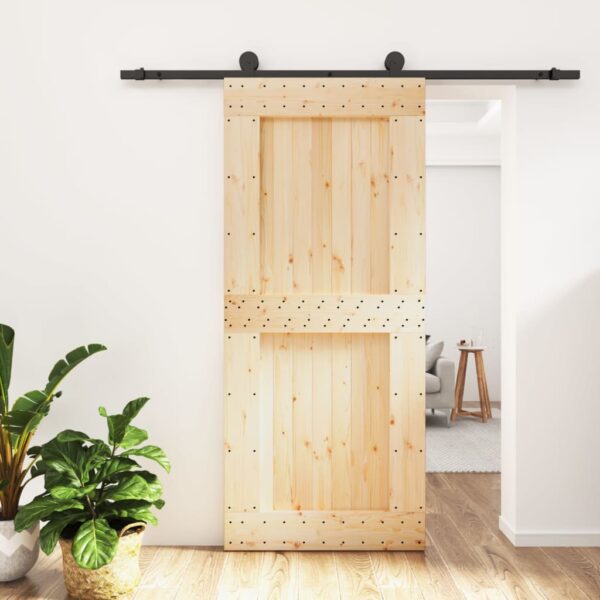 8721012081284_m_en_hd_1.jpg Sliding Door with Hardware Set 90x210 cm Solid Wood Pine
