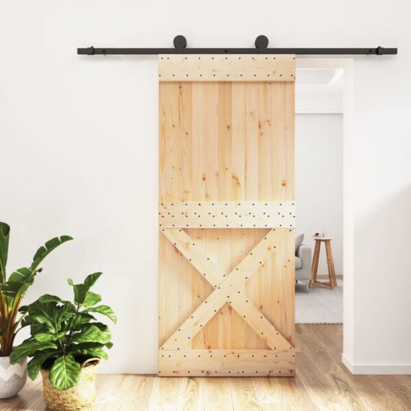 8721012081345_m_en_hd_1.jpg Sliding Door with Hardware Set 90x210 cm Solid Wood Pine