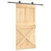 8721012081369_a_en_hd_1.jpg Sliding Door with Hardware Set 100x210 cm Solid Wood Pine