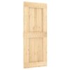 Sliding Door with Hardware Set 85x210 cm Solid Wood Pine