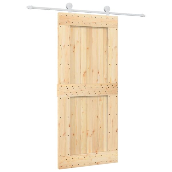 8721012081482_a_en_hd_1.jpg Sliding Door with Hardware Set 90x210 cm Solid Wood Pine