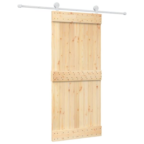 8721012081628_a_en_hd_1.jpg Sliding Door with Hardware Set 90x210 cm Solid Wood Pine